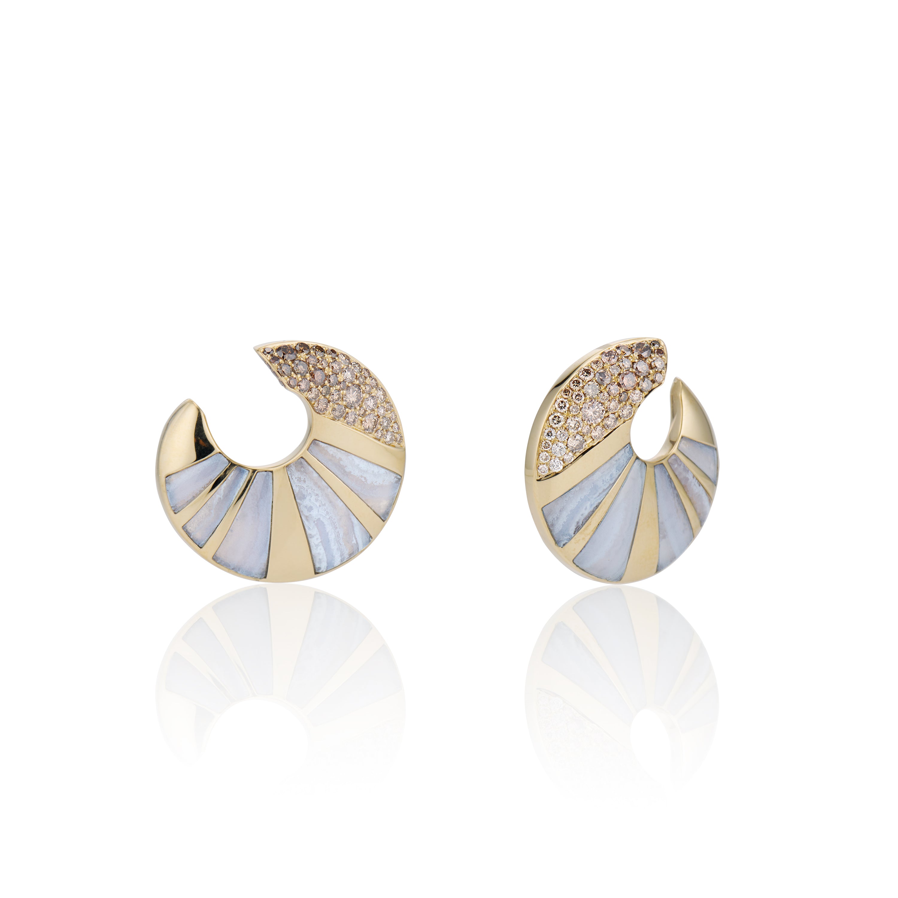 LONGITUDE CRESCENT EARRINGS