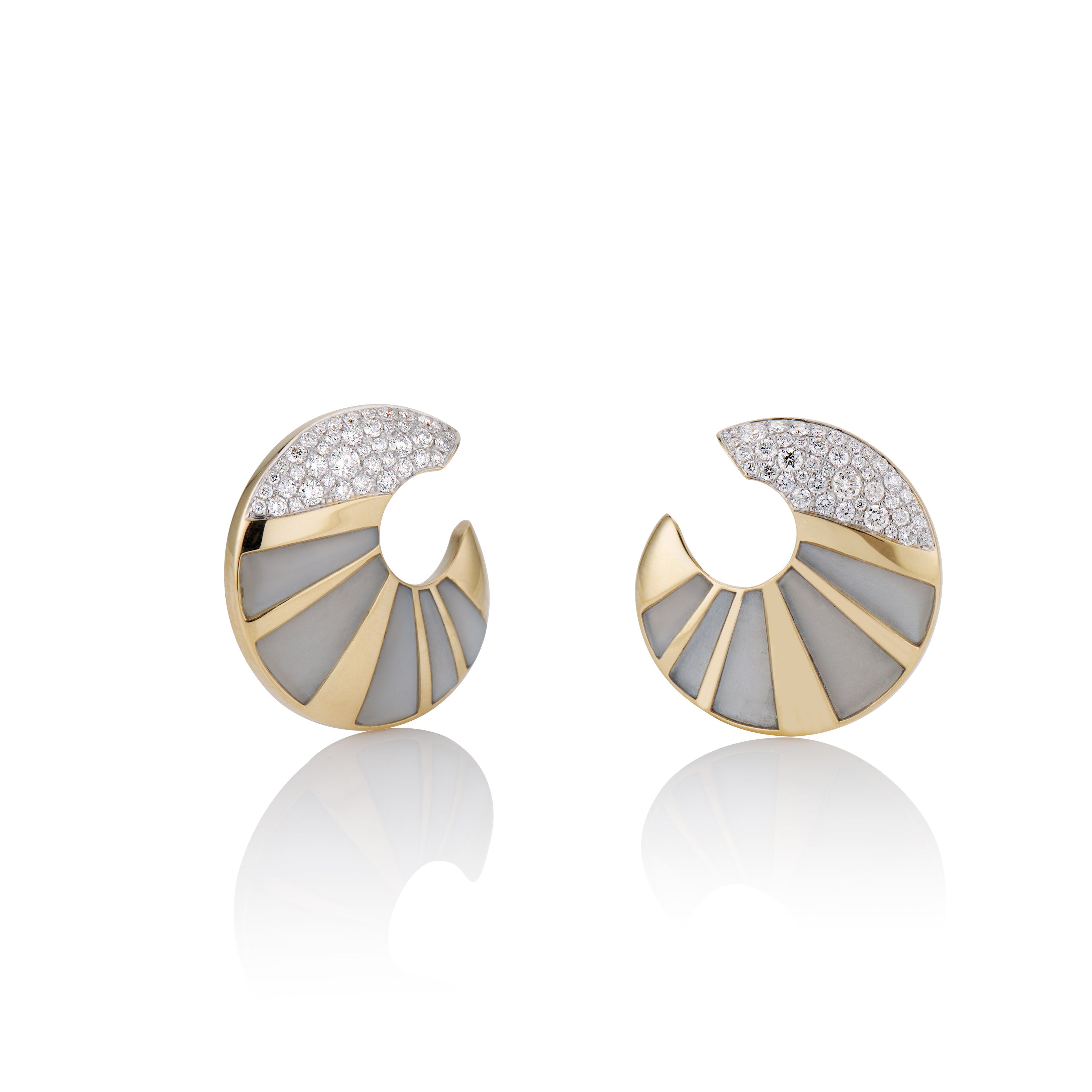 LONGITUDE CRESCENT EARRINGS