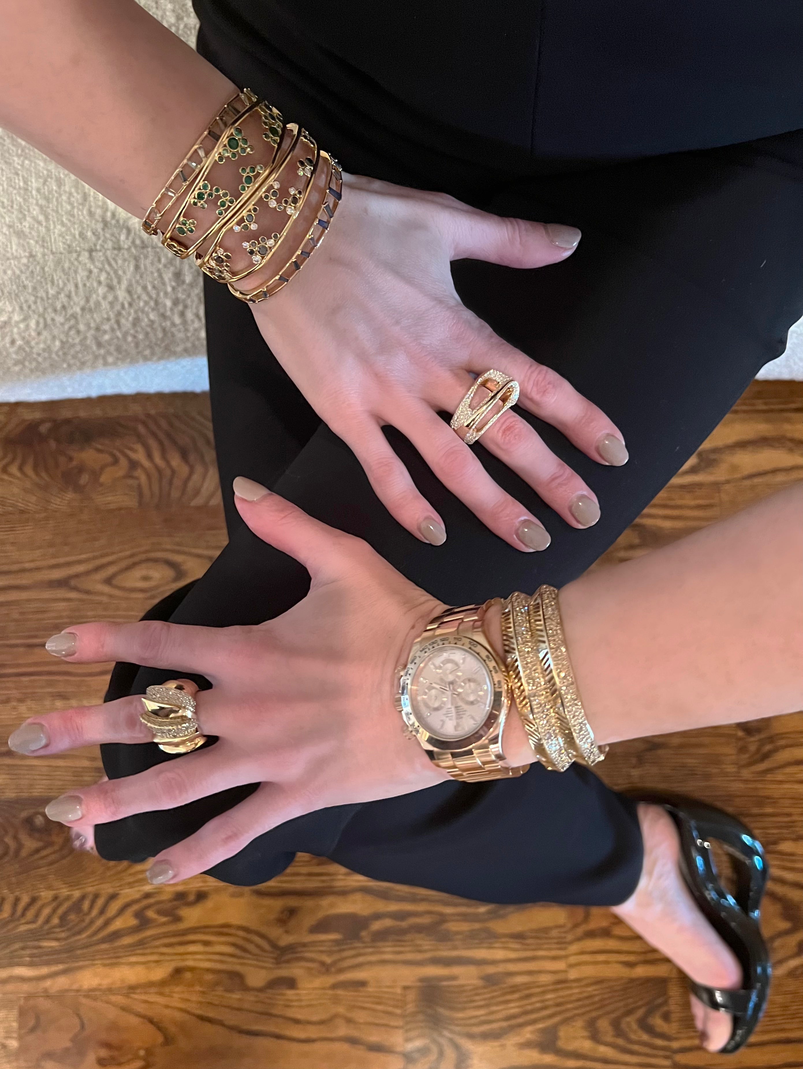 AERIAL RECTANGULAR BANGLE