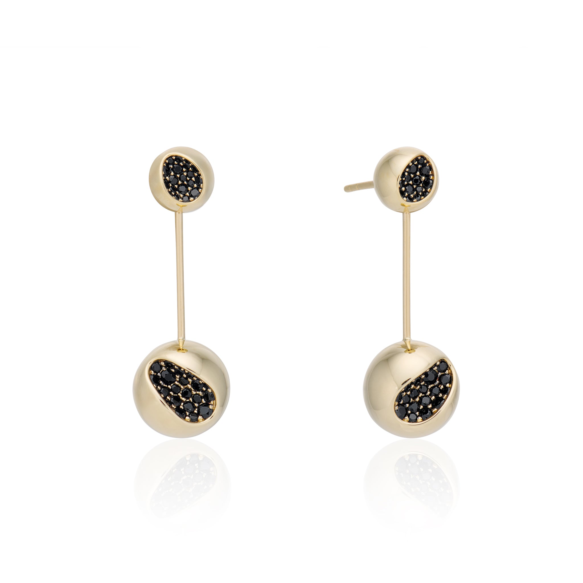 Short BLK Pendulum Earrings