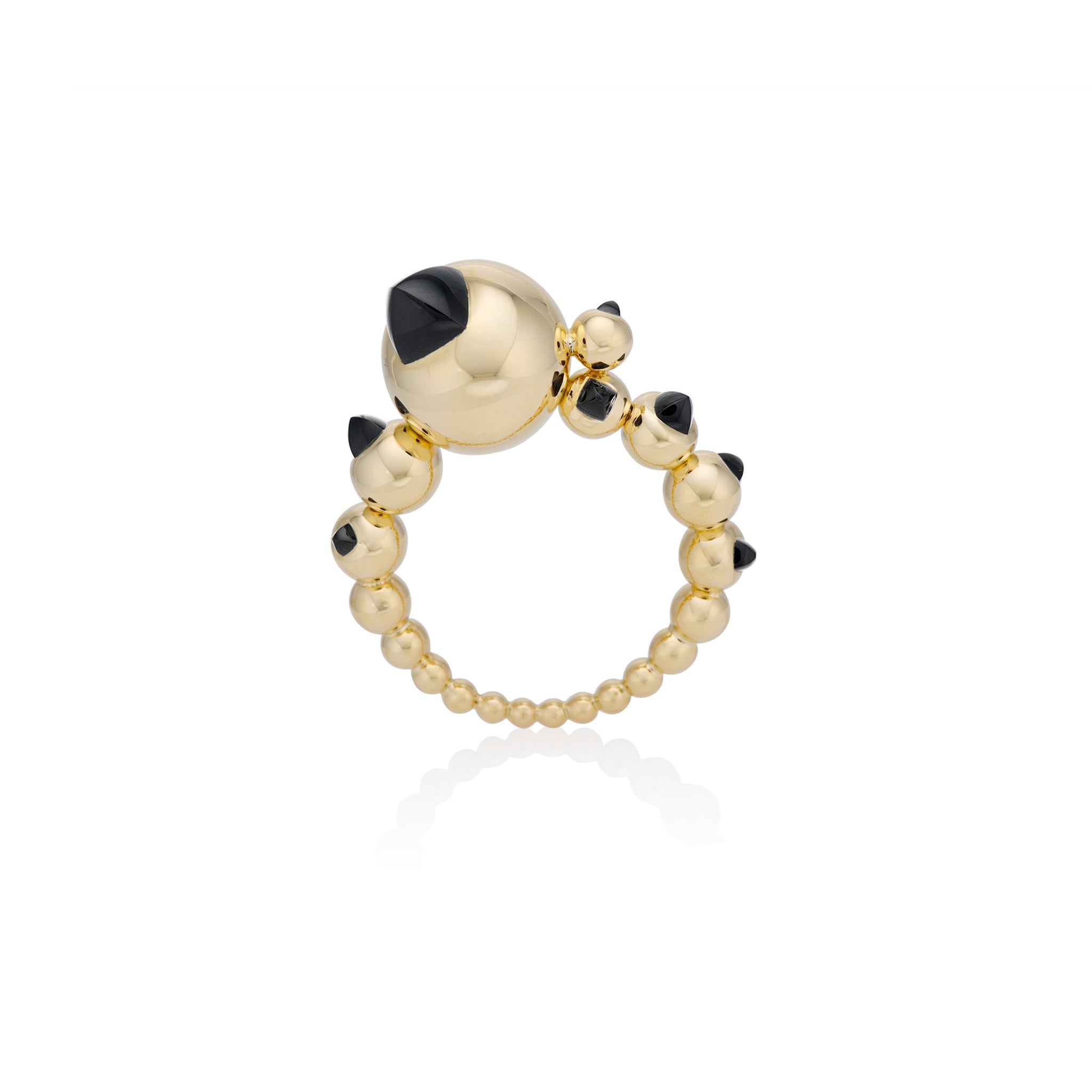 Onyx Sugarloaf Bubble Ring