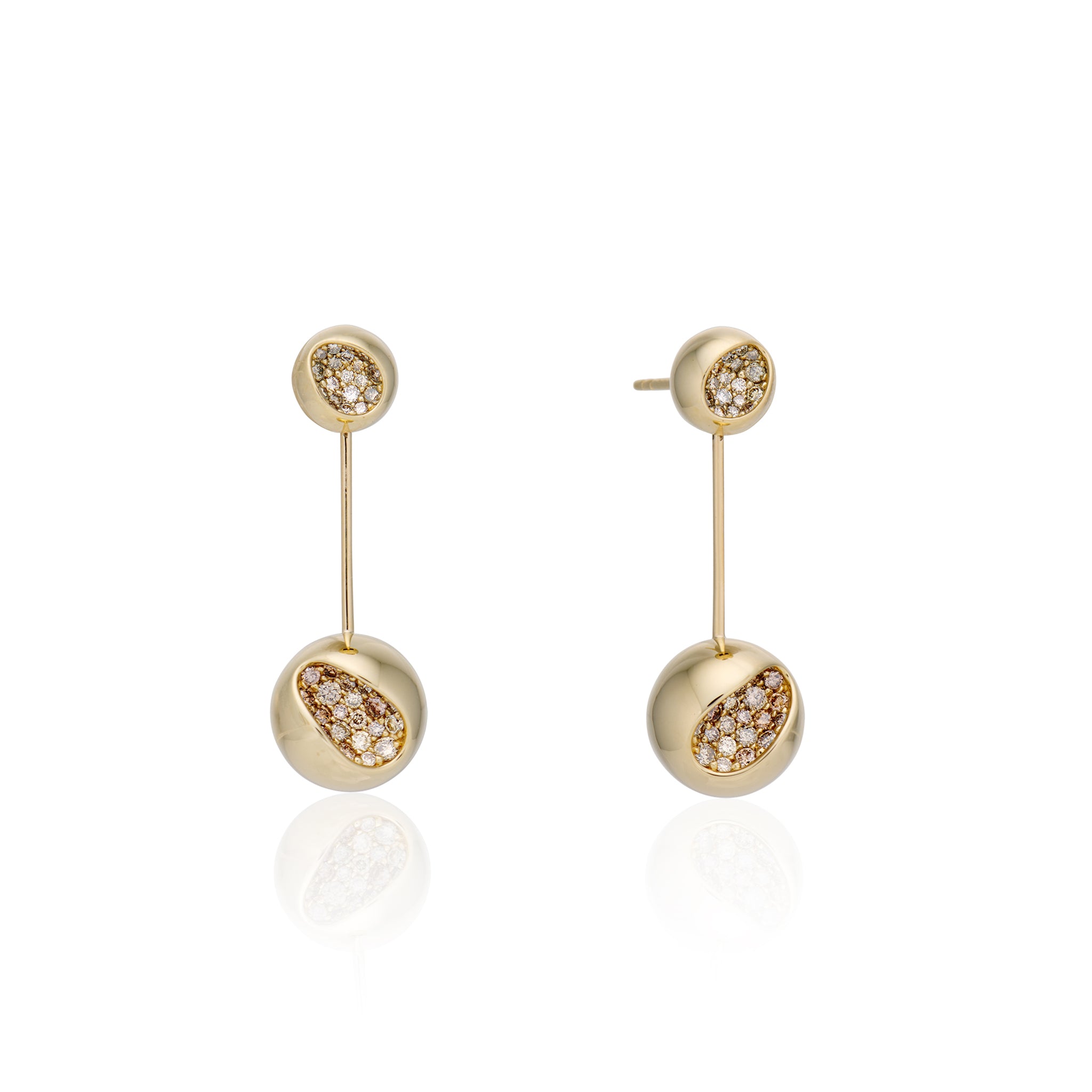 Short CHAMPS Pendulum Earrings