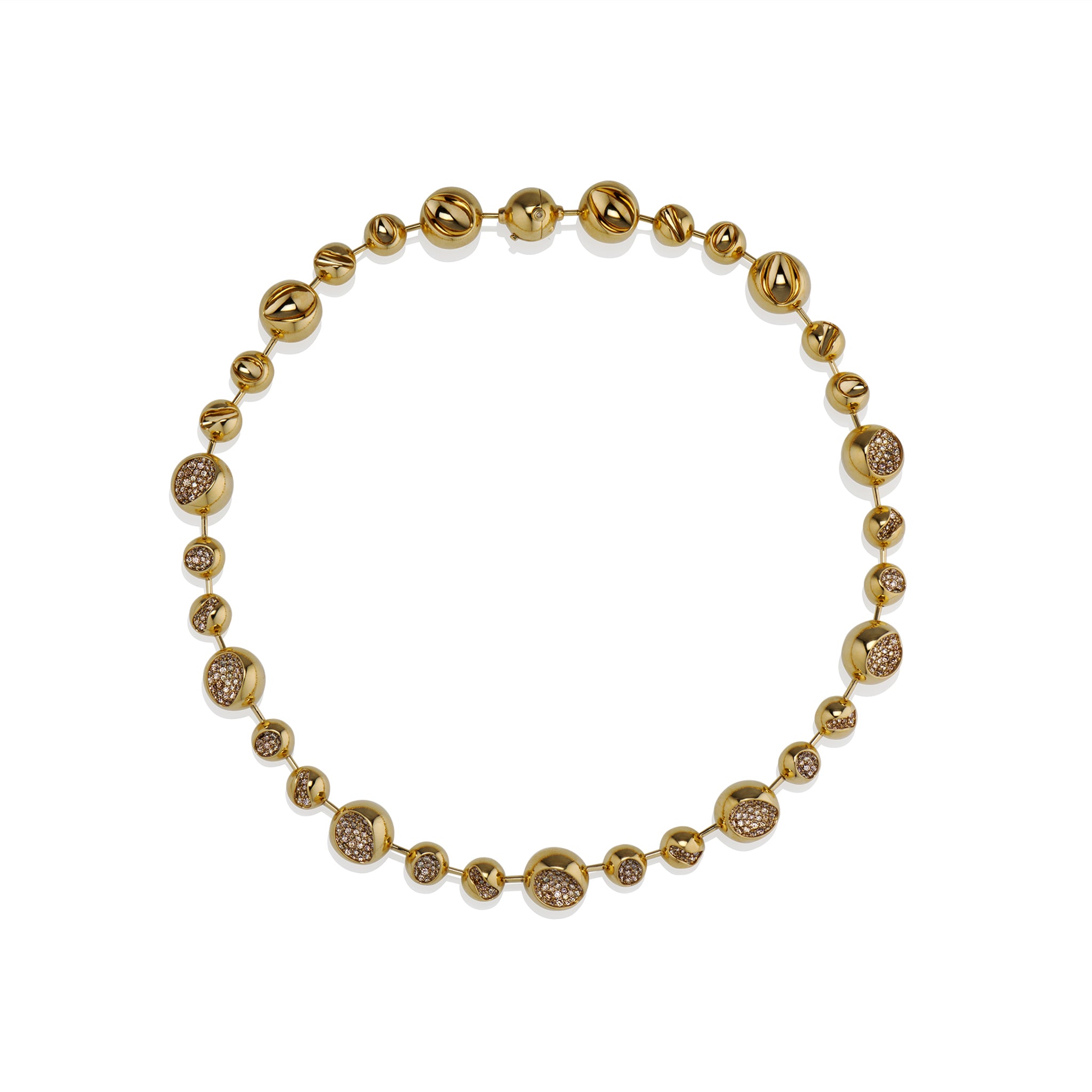 12mm CHAMPS Solar Mixed Sized Beads Necklace