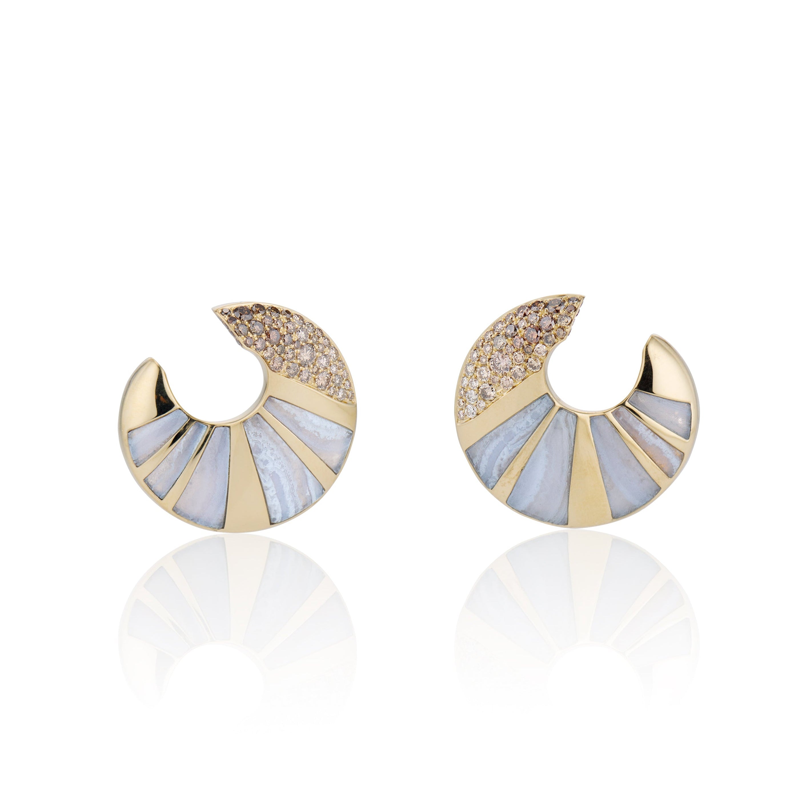 LONGITUDE CRESCENT EARRINGS